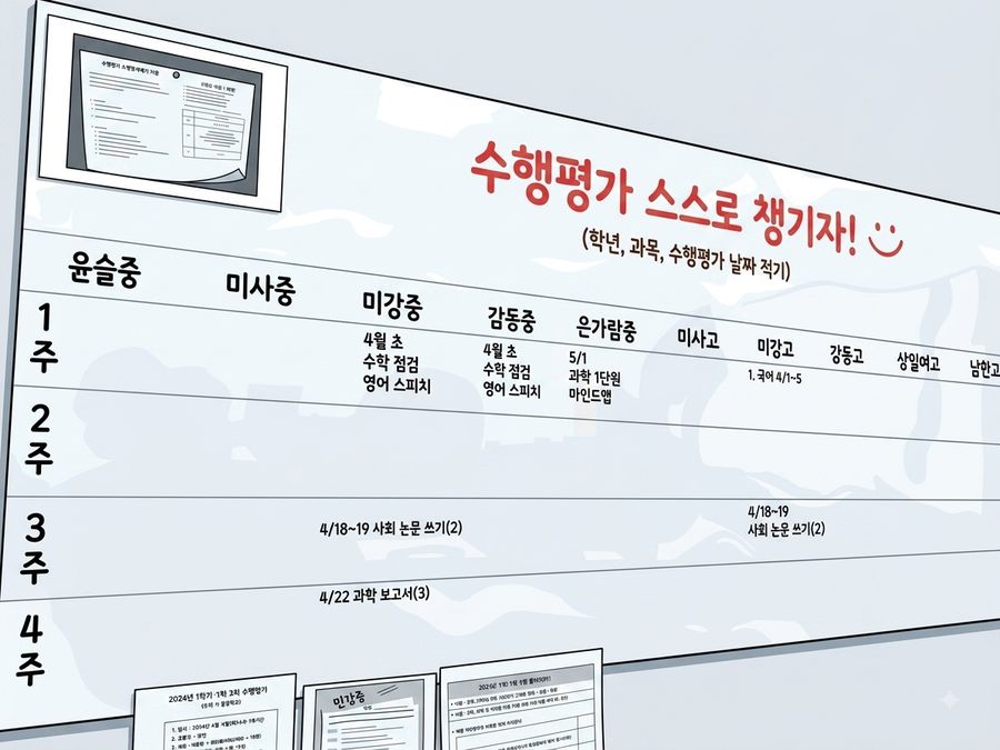 와와 교실 일러스트